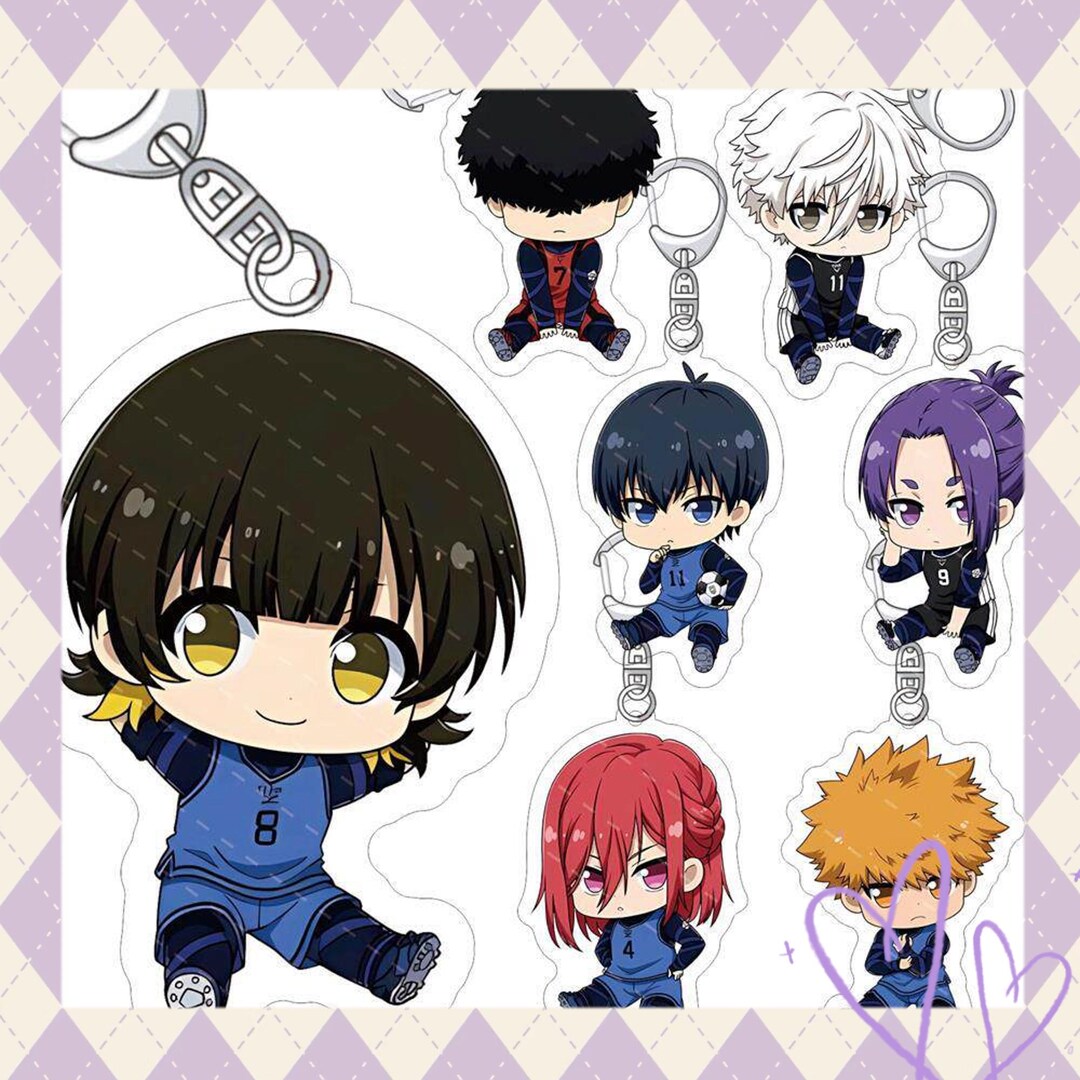 Blue Lock Character Bag Charm，ブルーロック Merch，acrylic Keychain - Etsy