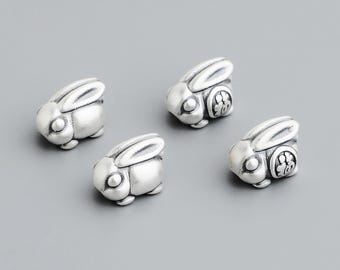 S925 sterling silver Year of the Snake blessing round brand snake pendant DIY handmade beaded bracelet necklace pendant silver jewelry acces