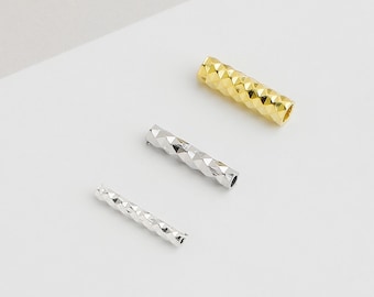 Srebro próby 925 Seiko Thai Silver Lucky Nafu kwadratowa rura koralikowa przegroda DIY pleciona lina koralikowy naszyjnik bransoletka materiał akcesoria