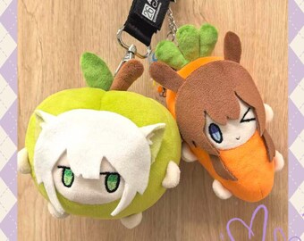 アークナイツ テキサス＆ラップランド フルーツぬいぐるみ、10cm