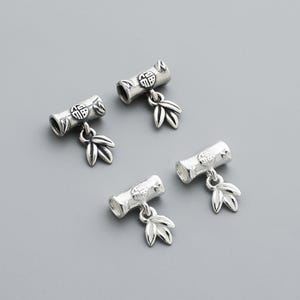 S925 sterling silver-plated glossy elbow bead spacer accessories DIY handmade braided rope beaded bracelet necklace jewelry material