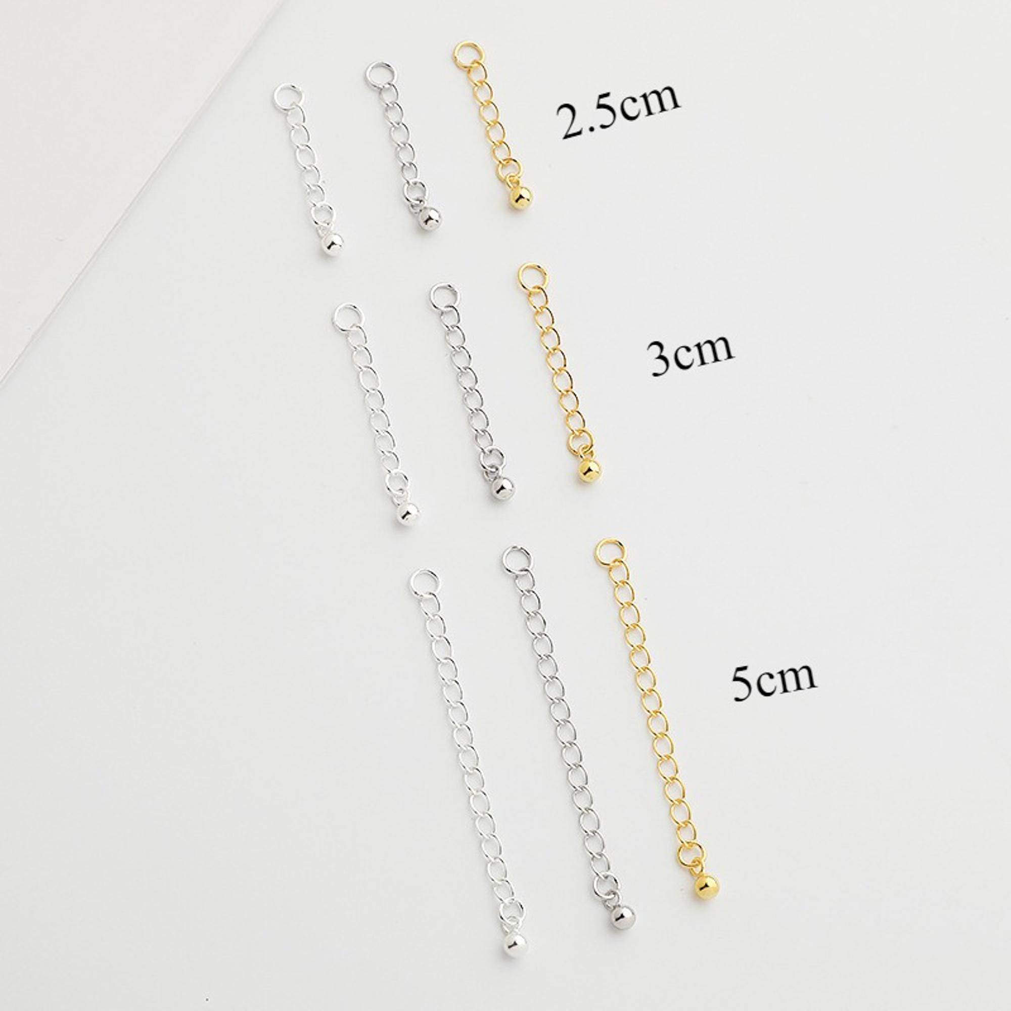 925 Silver Chain Extension Set - Enhance Your Necklace's Length With ...