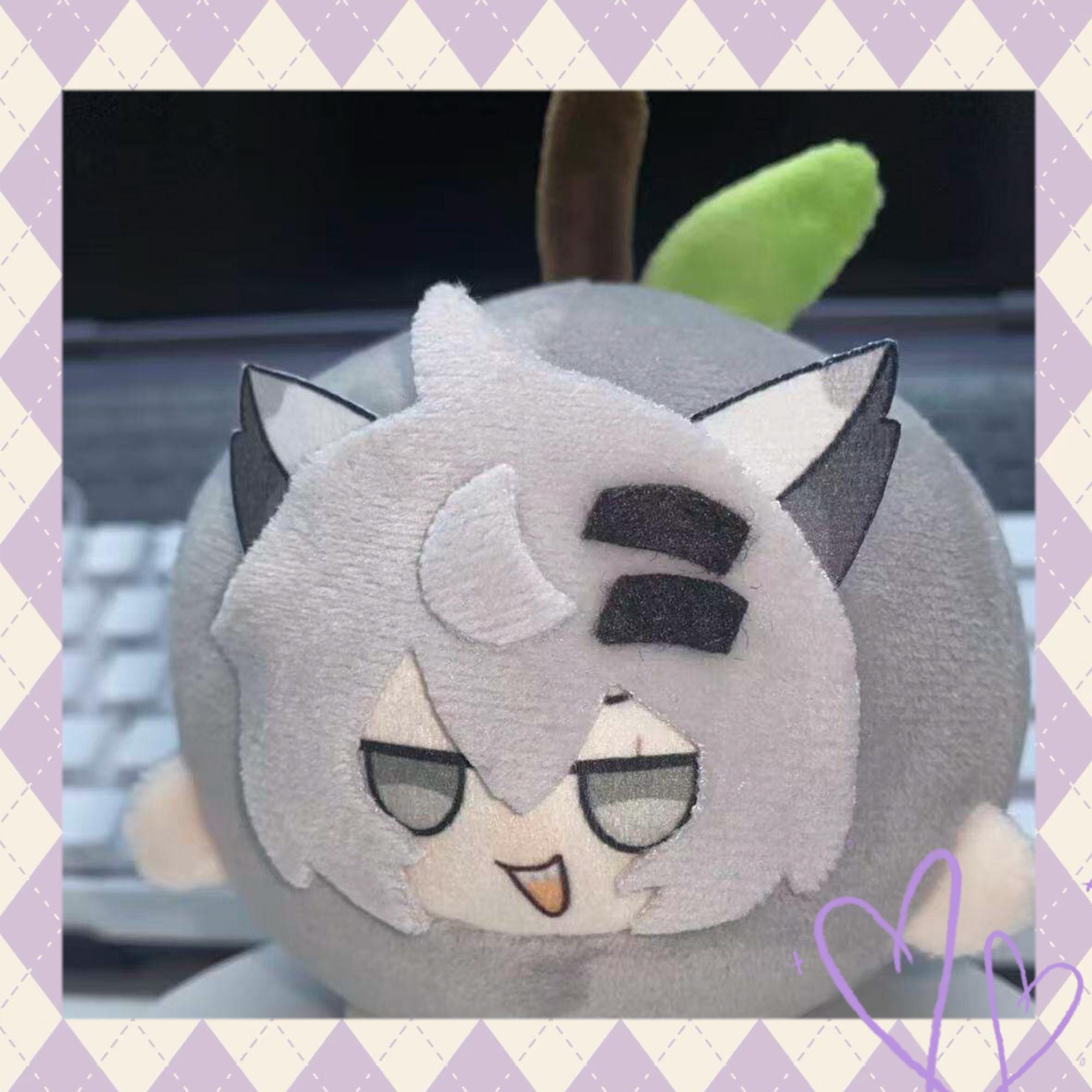 アークナイツ テキサス＆ラップランド フルーツぬいぐるみ、10cm