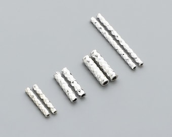 Srebro próby 925 Seiko Thai Silver Lucky Nafu kwadratowa rura koralikowa przegroda DIY pleciona lina koralikowy naszyjnik bransoletka materiał akcesoria