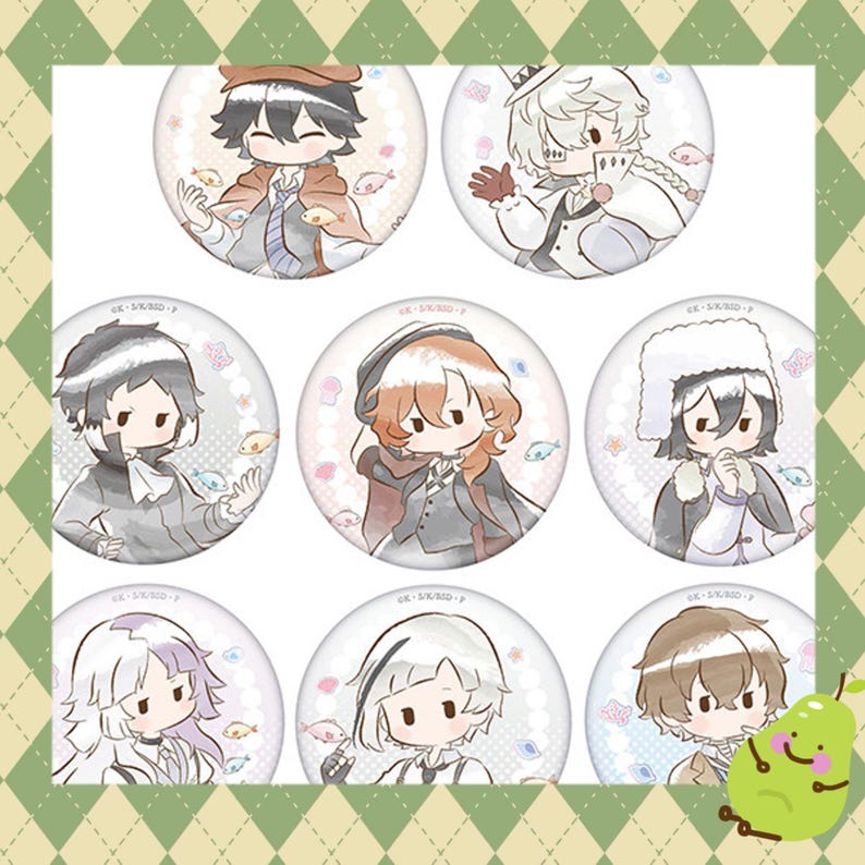 Badge Anime Merch - BSD Bungo Stray Dogs,58mm - Etsy