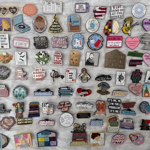 Taylor Swift Themed Enamel Metal Pins