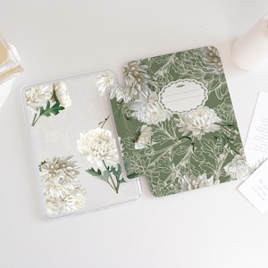 Custodia per notebook floreale trasparente per Kindle 2024, custodia per Kindle completamente nuova, custodia per Kindle personalizzata adatta a tutti i modelli Kindle Paperwhite 6,8" 7" 2022Kindle 6"