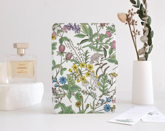 Funda Kindle con colección de flores retro 2024, funda Kindle totalmente nueva, funda Kindle personalizada para todos los modelos Kindle: Kindle Paperwhite de 6,8", 7" y 6" Kindle 10.º