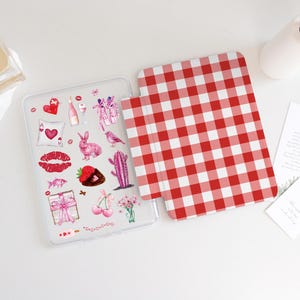 Rose Lips Collage Clear Kindle Case 2024,All New Kindle Case,Custom Kindle Case Fits All Kindle Models Paperwhite 6.8&quot; 7&quot; 2022Kindle 6&quot;