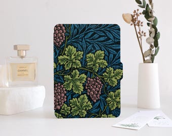 William Morris Grapes Kindle Case 2024,All New Kindle Case,Custom Kindle Case Fit All Kindle Models Paperwhite 6.8" 7" Kindle 6" Kindle10th