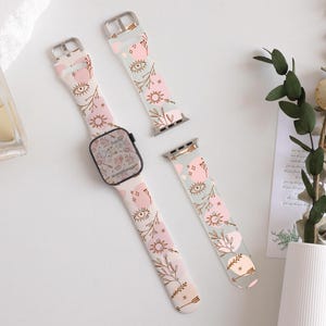 Bohemian Style Silicone Watch Band for Apple Watch Band 42mm 44mm 45mm 46mm 49mm 38mm 40mm 41mm,Personalized Women Watch Band,Birthday Gifts