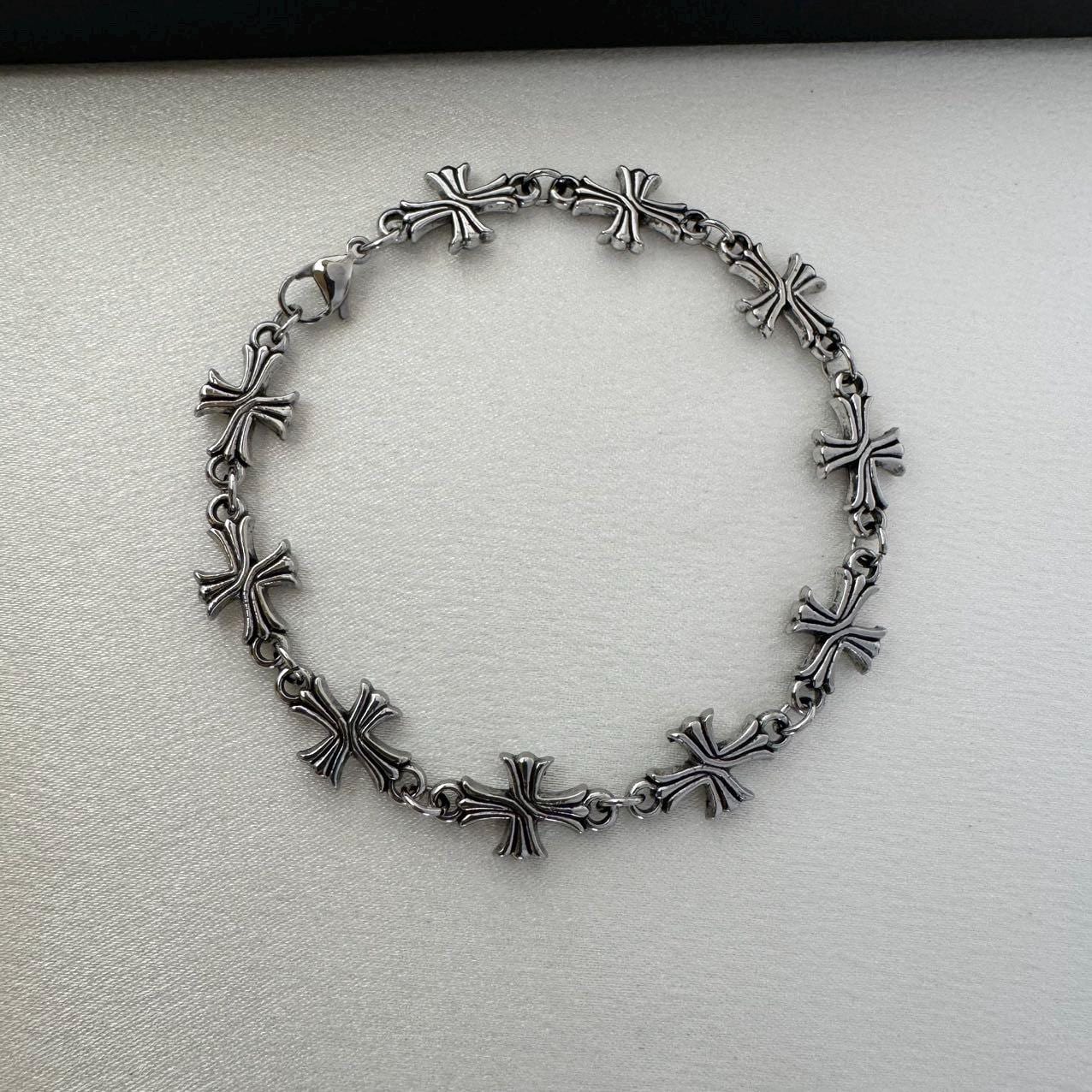 Cross Bracelet for Men Women,streetwear Punk Hip Hop Unisex
