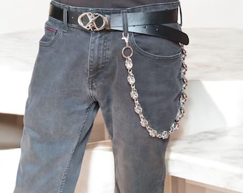 CH Style Y2K Pants Dice Wallet Chain Keychain Biker