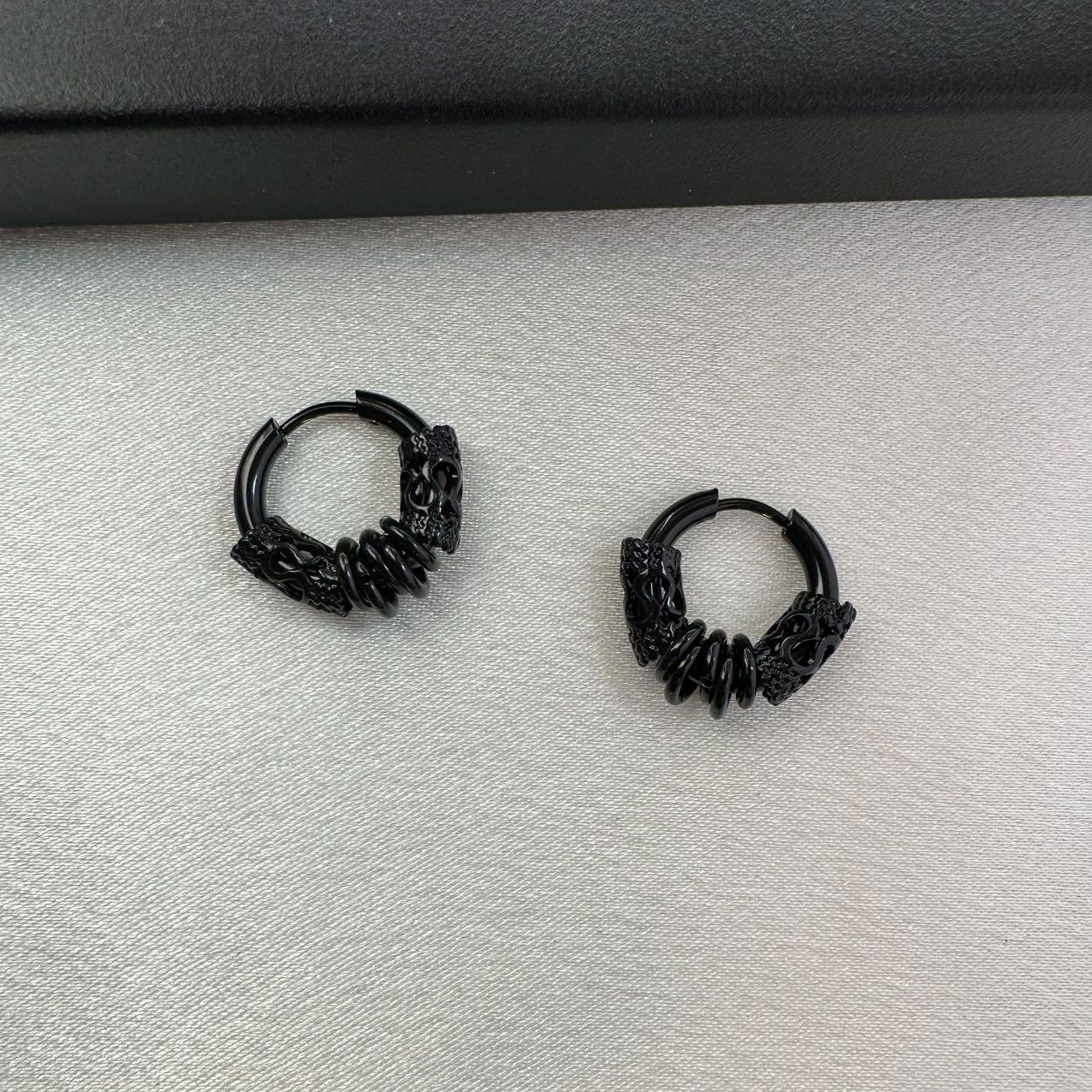 Petites Boucles D'oreilles Cerceaux Unisexes – Style Streetwear – Argenté – Neuves Avec étiquettes