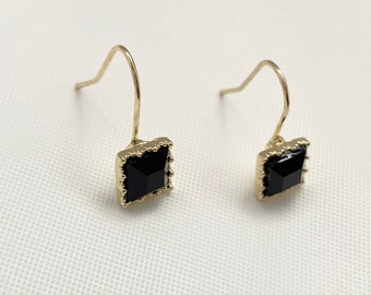 Cubic Zirconia CZ Dangle Drop Earrings For Women – Gold Hook – Elegant Jewelry Gift