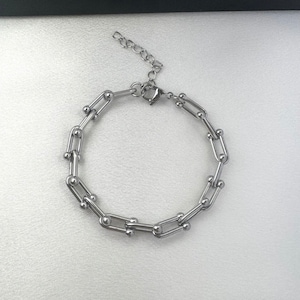 Link Chain Bracelet for Men Women Streetwear Punk Hip Hop Unisex Style