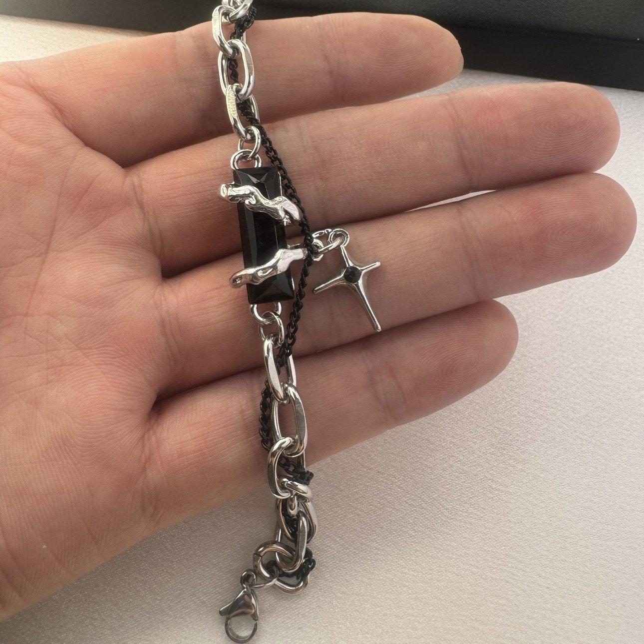 ♡STAR JEWELRY♡DOUBLE SCREWCHAIN BRACELET