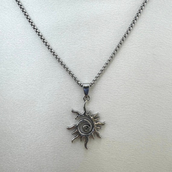 Cintura A Vita A Catena Con Ciondolo Sole In Metallo, Stile Vintage Punk Hip Hop, Regolabile, Per Jeans E Abiti, Colore Argento