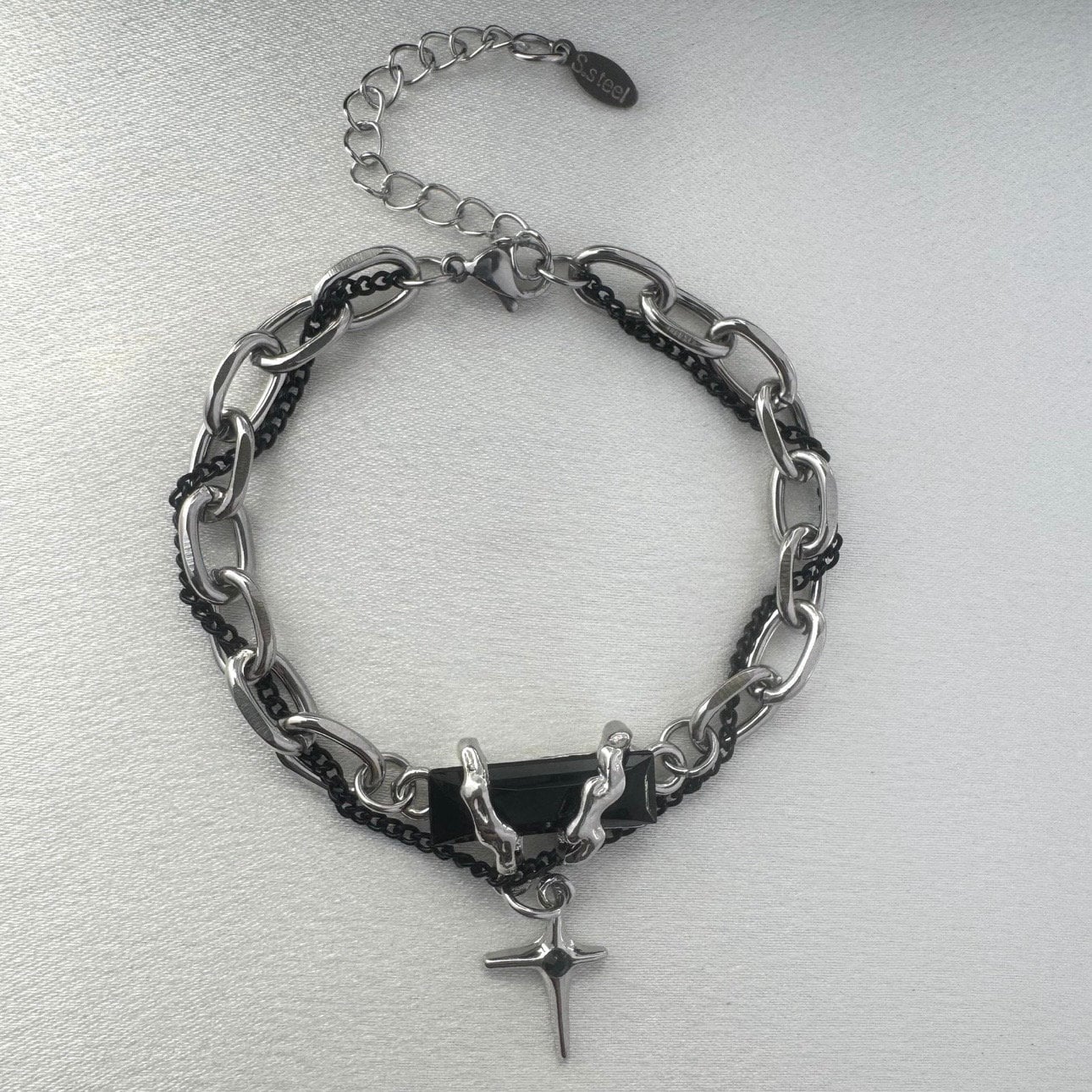 ♡STAR JEWELRY♡DOUBLE SCREWCHAIN BRACELET