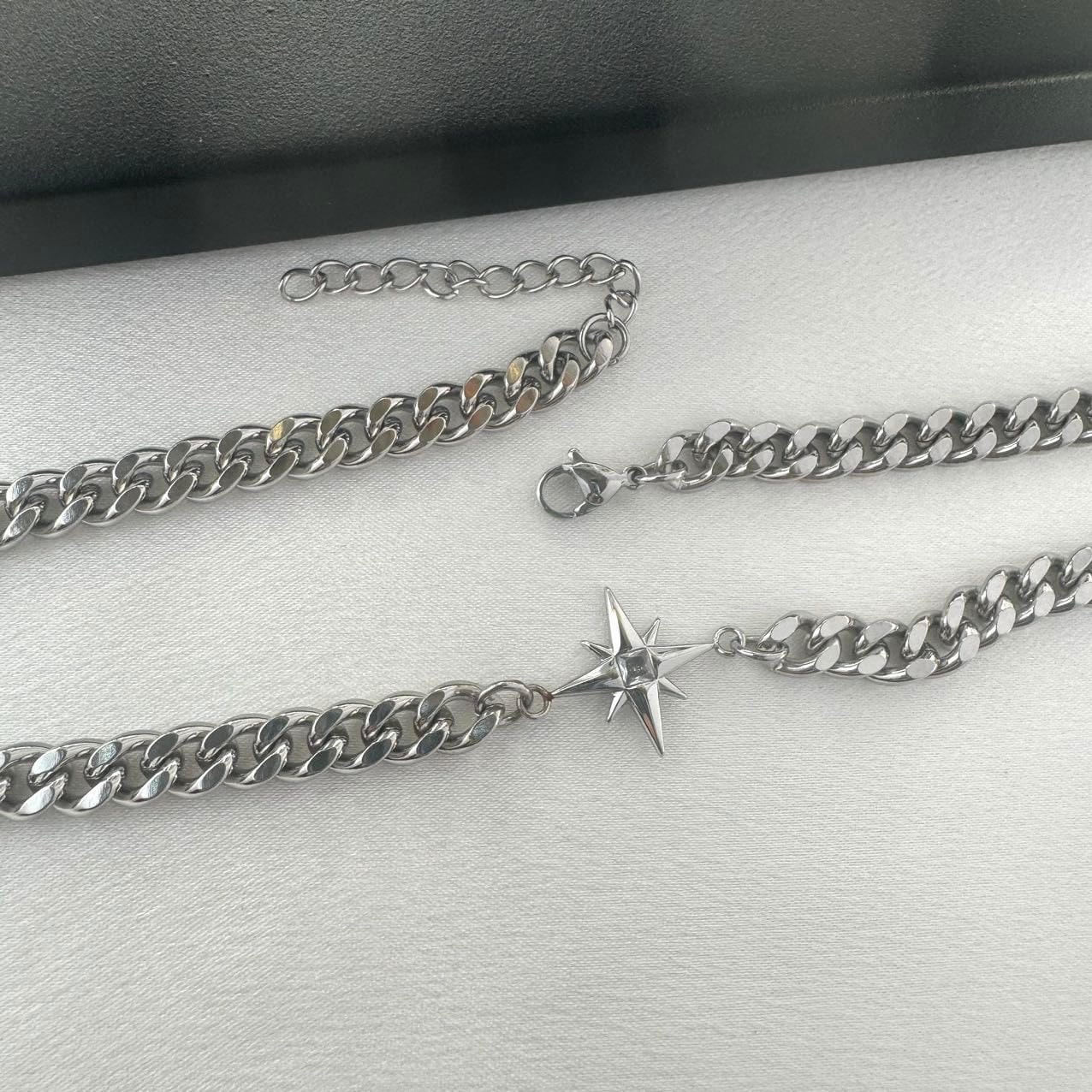 ☆ENGBROX☆ silver925 destiny ring necklace EBNL24047SV 925 Sterling Silver Diamond Starburst Pendant Necklace