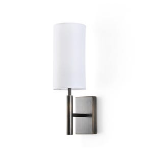 Modern Wall Sconce Linen Shade Antique Brass Bathroom Vanity Light Indoor Sconce Wall Light Aged Brass Wall Sconce