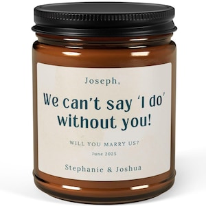 Officiant Candle, Officiant Proposal, Will you marry us, Wedding Officiant Gift, Pastor Gift, Gifts for officiant, Officiant Proposal Gifts