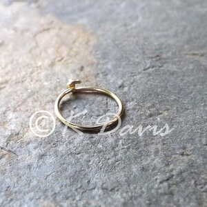 Gold Hoop Earring Single, Small 10mm Gold Hoop Earring 14k Solid Gold Tiny Hoops minimal jewelry gift solid gold earrings, cartilage hoop