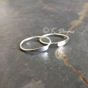 Silver Hoop Earrings, Sleeper Earring, Simple Sleeper Hoops, minimal womens jewelry gift, Modern Hoop Custom Earrings, womens Gift for her