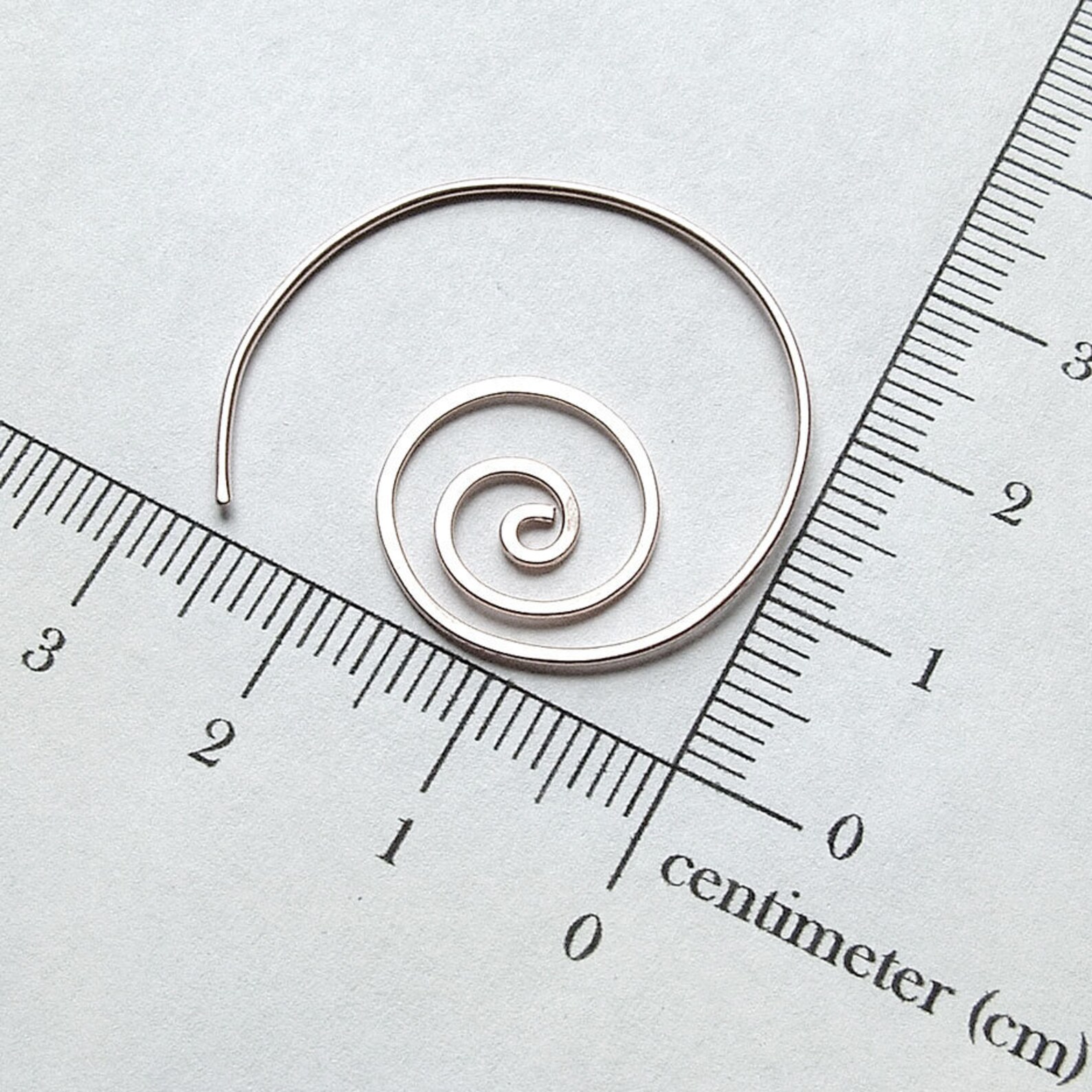 Silver Spiral Hoop Earrings Unraveling Sterling Silver Hoops Etsy