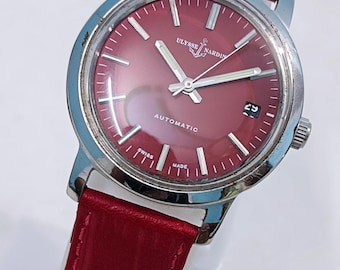 Schweizer Vintage Ulysse Nardin Automatik 17-Jewels SS Datum 70er Jahre Herren Armbanduhr Alte Armbanduhr