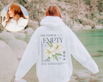 Sudadera cristiana, sudadera con estampado floral, ropa cristiana, Jesús es rey, ropa de fe, versículo bíblico, regalo cristiano, Jesús te ama, Jesús salva