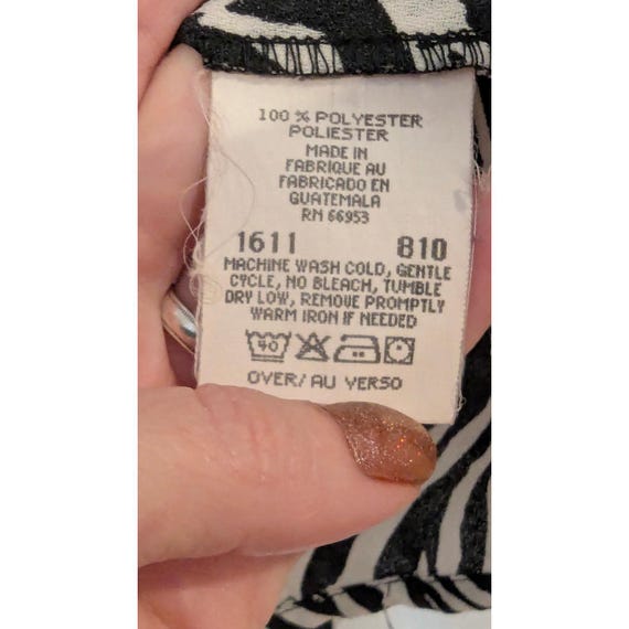 Joan Leslie Petite Zebra Print Button Down Shirt … - image 5