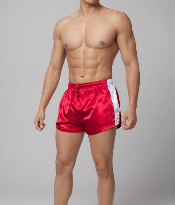 Satin Athletic Shorts for Unisex – Shiny Retro Gym Shorts