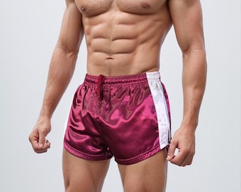 Satin Athletic Shorts for Unisex – Shiny Retro Gym Shorts