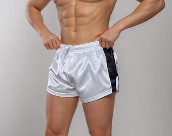 Satin Athletic Shorts for Unisex – Shiny Retro Gym Shorts