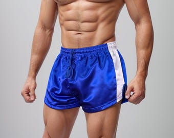 Satin Athletic Shorts for Unisex – Shiny Retro Gym Shorts