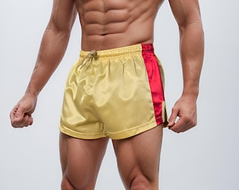 Satin Athletic Shorts for Unisex – Shiny Retro Gym Shorts
