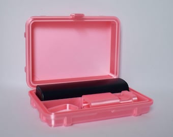 Hardshell Travel Case for Pax Plus and Pax 3 - Bubble Gum Pink - With Accessory Storage Compartment