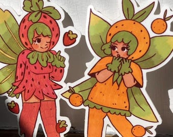 Adesivo Fata della Frutta: Decalcomania in vinile resistente alle intemperie da 3,5"