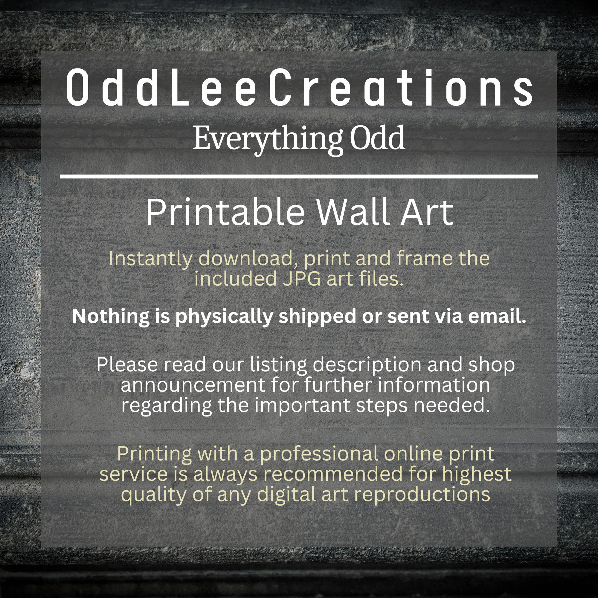 Gothic Gargoyle Wall Art Digital Download Dark Castle Oil Painting ...