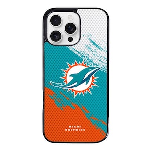 Dolphins Logo iPhone 16 15 14 13 Pro Max Samsung S25 S24 S23 S22 Ultra Plus Z Flip Fold 6 5 4 Google Pixel 9 Pro XL 8 7 6 Pro 7A Case