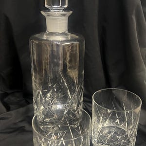 Vintage Decanter & Glass Set