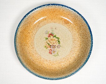 Vintage Monroe Salt Works 11” Hand-thrown Stoneware Plate