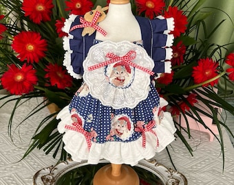 Wedding Dog Elegant Summer Dress, Princess Costume Large Dog Birthday Outfit, Custom Pet Clothes