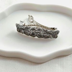 Pasador vikingo celta, pinza para sujetar el cabello en plata antigua, pinza francesa para mujer y niña, accesorio para el cabello, idea de regalo