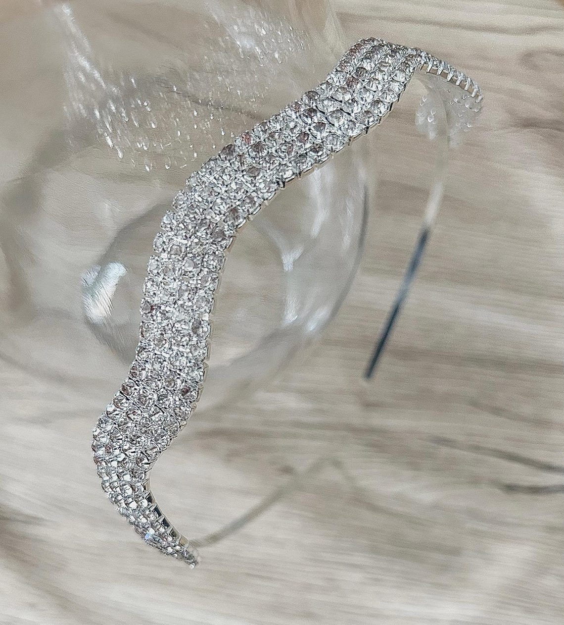 Jewelled Headband in Silver