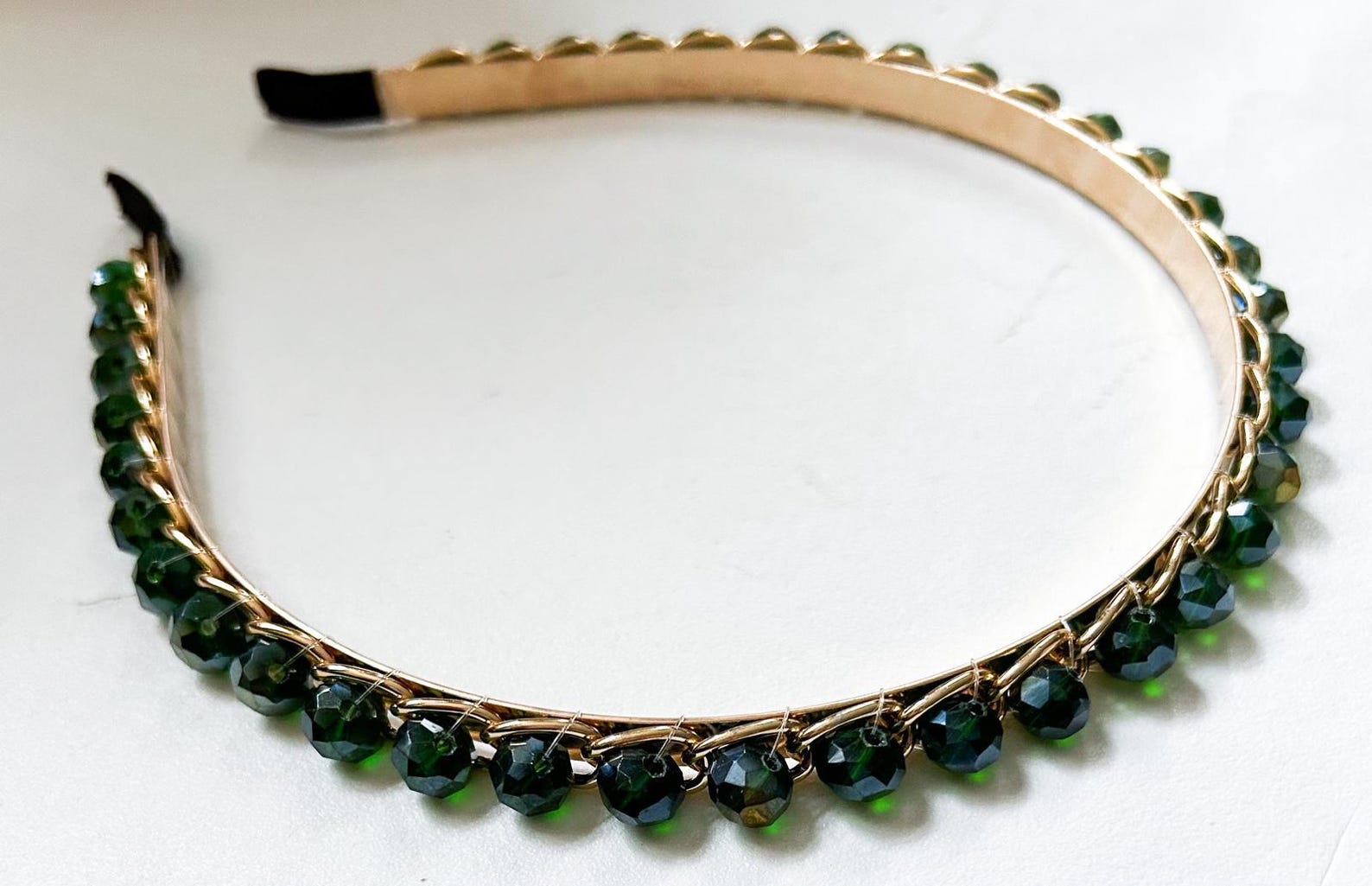 Emerald Swirl Embroidered Headband main image 1