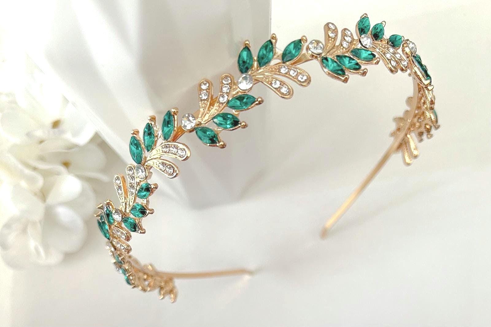 Damen Stirnband Mit Strass – Goldfarben, Ca. 15cm, Für Hochzeit, Abschlussball & Festliche Anlässe