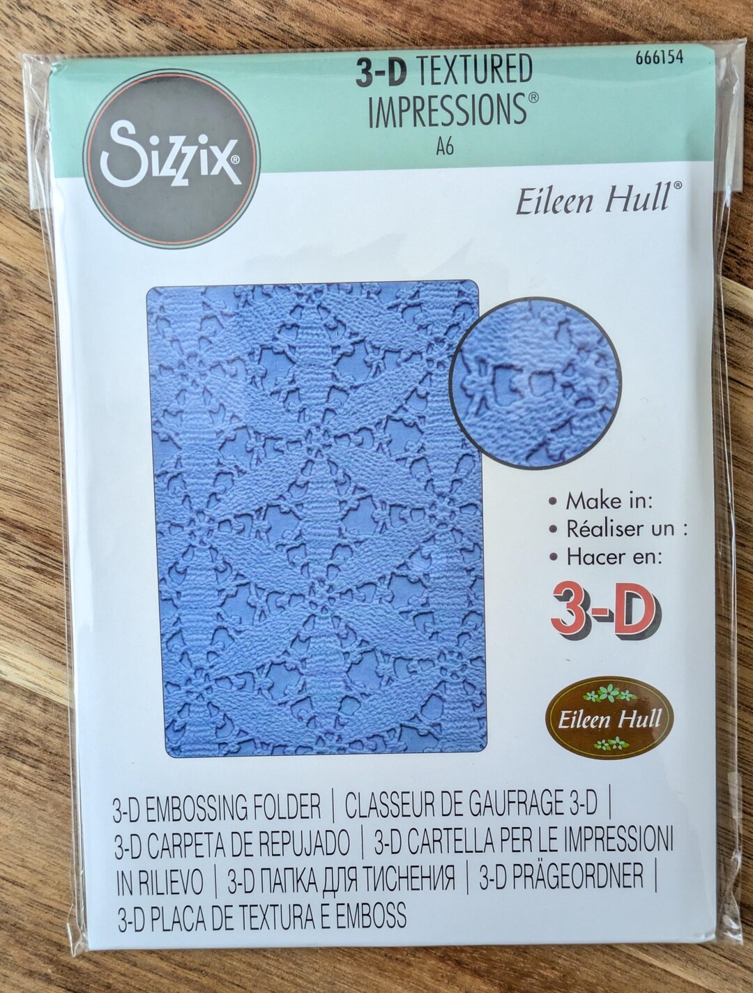 Sizzix 3D Embossing Folder: Tablecloth Pattern by Eileen Hull - Etsy