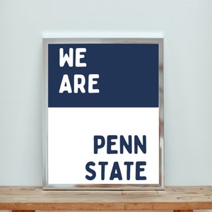 We Are Penn State Print, Digital Print - Etsy